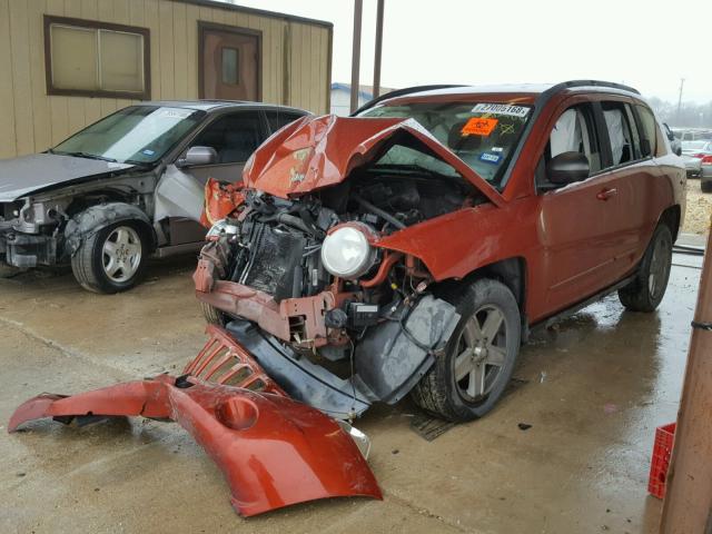 1J4NT4FBXAD612188 - 2010 JEEP COMPASS SP ORANGE photo 2