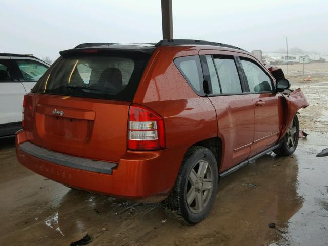 1J4NT4FBXAD612188 - 2010 JEEP COMPASS SP ORANGE photo 4