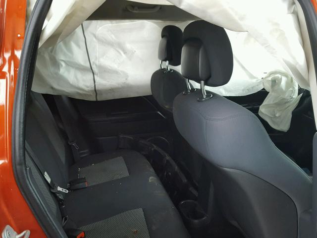 1J4NT4FBXAD612188 - 2010 JEEP COMPASS SP ORANGE photo 6