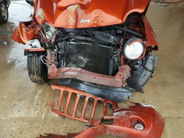 1J4NT4FBXAD612188 - 2010 JEEP COMPASS SP ORANGE photo 7