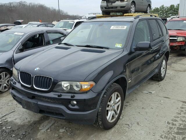 5UXFA13514LU29753 - 2004 BMW X5 3.0I BLACK photo 2