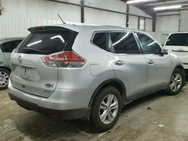 5N1AT2ML5EC839526 - 2014 NISSAN ROGUE S SILVER photo 4