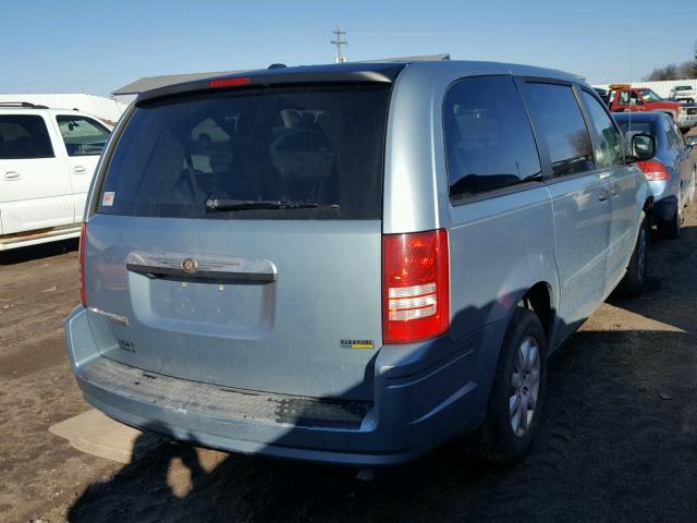 2A8HR44H98R781742 - 2008 CHRYSLER TOWN & COU BLUE photo 4