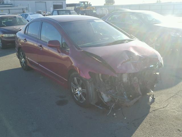 1HGFA16586L152374 - 2006 HONDA CIVIC LX MAROON photo 1