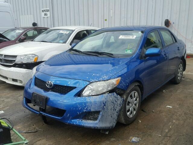 2T1BU40E39C067596 - 2009 TOYOTA COROLLA BA BLUE photo 2