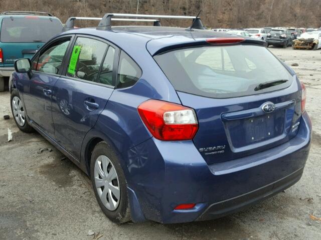 JF1GPAA63D2892487 - 2013 SUBARU IMPREZA BA BLUE photo 3