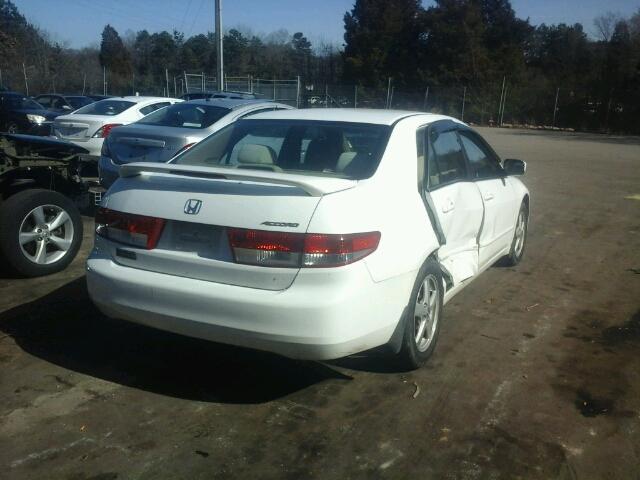 1HGCM56683A064345 - 2003 HONDA ACCORD EX WHITE photo 4