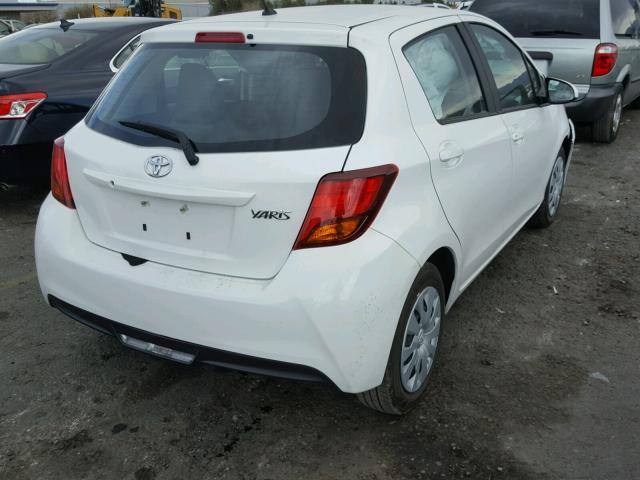 VNKKTUD34GA067577 - 2016 TOYOTA YARIS L WHITE photo 4