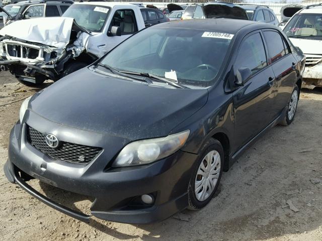 1NXBU40E29Z050335 - 2009 TOYOTA COROLLA BA BLACK photo 2