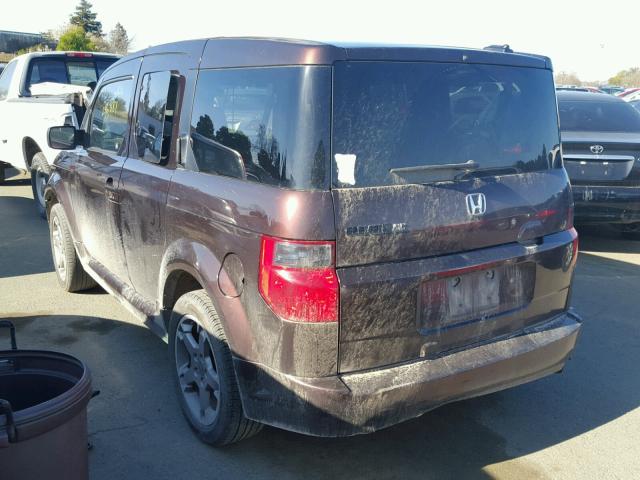 5J6YH18957L006416 - 2007 HONDA ELEMENT SC BROWN photo 3