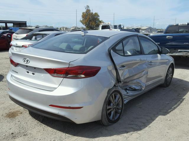 5NPD84LF2HH152636 - 2017 HYUNDAI ELANTRA SE SILVER photo 4