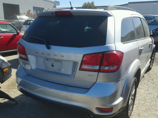 3C4PDDBG9DT606698 - 2013 DODGE JOURNEY SX SILVER photo 4