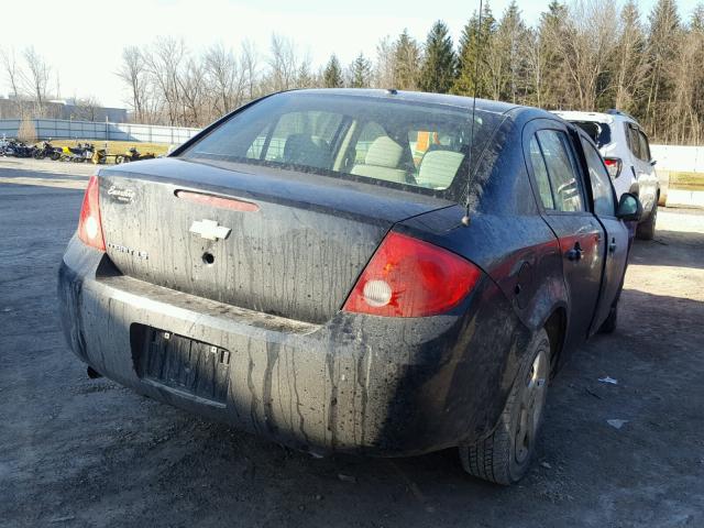 1G1AK58F187236916 - 2008 CHEVROLET COBALT LS BLACK photo 4