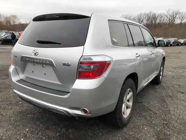 JTEEW41A492027251 - 2009 TOYOTA HIGHLANDER SILVER photo 4