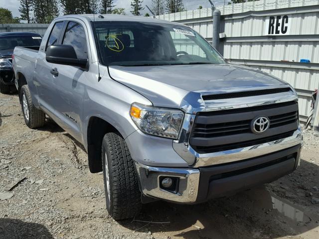 5TFRM5F16EX072411 - 2014 TOYOTA TUNDRA DOU SILVER photo 1