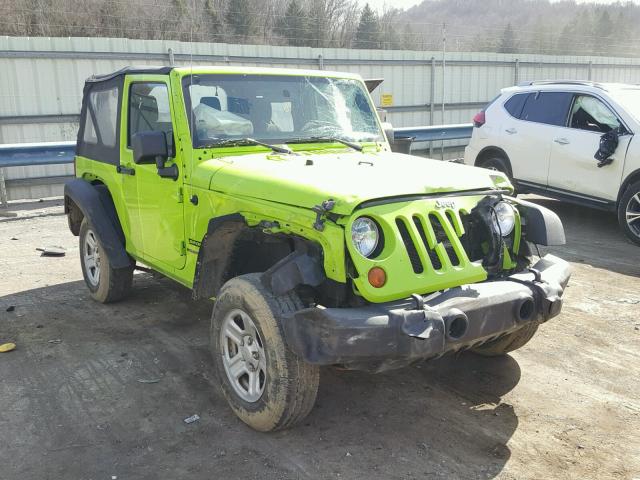 1C4AJWAGXCL268279 - 2012 JEEP WRANGLER S მწვანე ფოტო 1