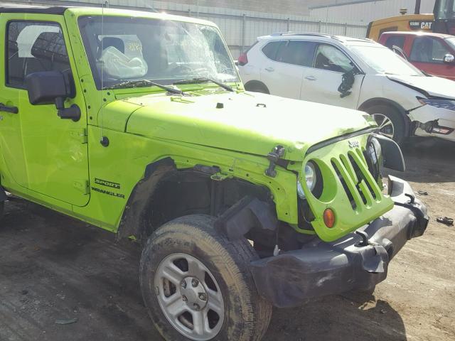 1C4AJWAGXCL268279 - 2012 JEEP WRANGLER S მწვანე ფოტო 9