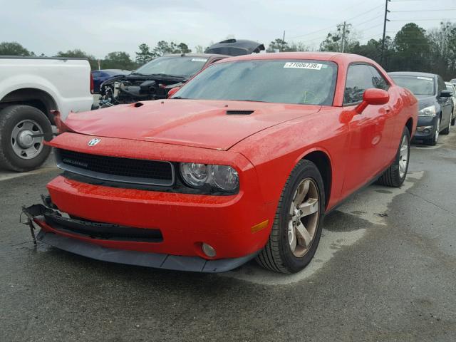 2B3CJ4DV8AH157524 - 2010 DODGE CHALLENGER RED photo 2