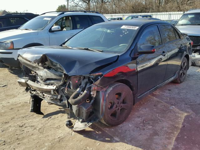 2T1BU4EE9BC742026 - 2011 TOYOTA COROLLA BA BLACK photo 2