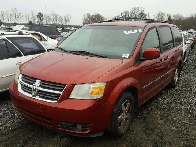 1D8HN54P98B130644 - 2008 DODGE GRAND CARA RED photo 2