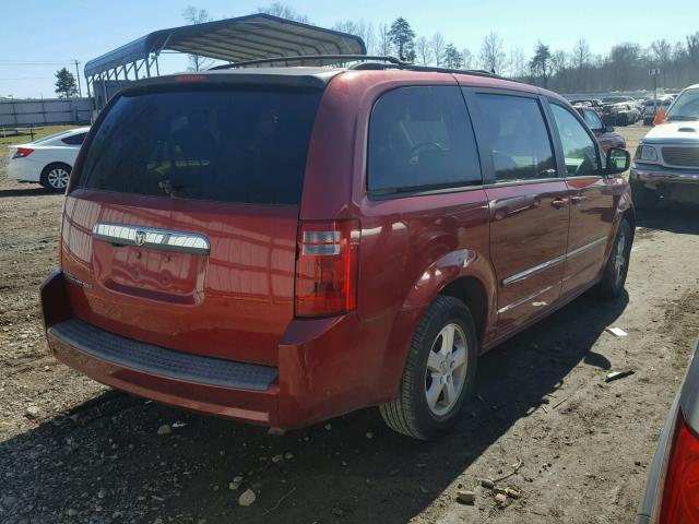 1D8HN54P98B130644 - 2008 DODGE GRAND CARA RED photo 4