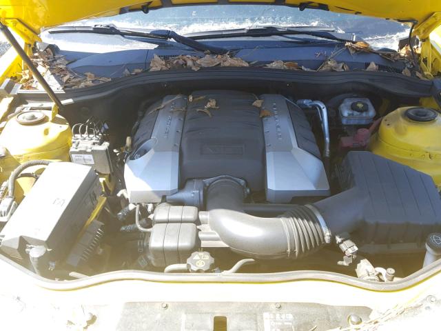 2G1FJ1EJ2C9200377 - 2012 CHEVROLET CAMARO SS YELLOW photo 7