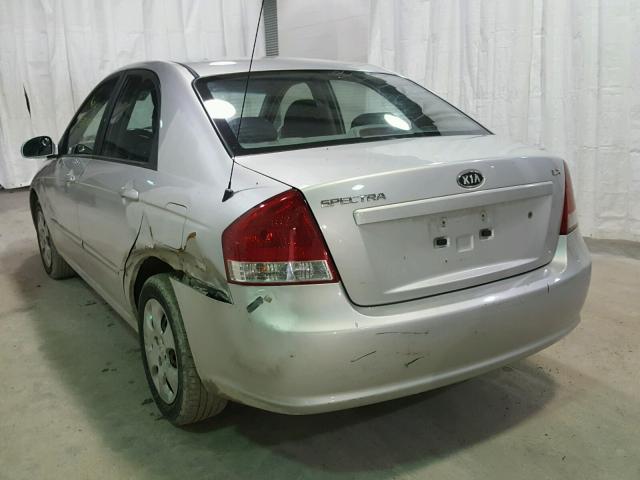 KNAFE222595653314 - 2009 KIA SPECTRA EX SILVER photo 3