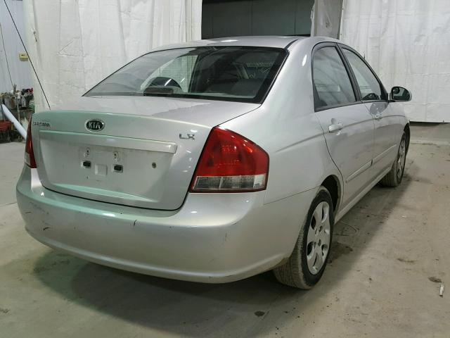 KNAFE222595653314 - 2009 KIA SPECTRA EX SILVER photo 4