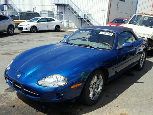 SAJGX2745VC006446 - 1997 JAGUAR XK8 BLUE photo 2