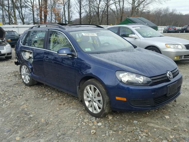 3VWPL7AJ7EM601803 - 2014 VOLKSWAGEN JETTA TDI BLUE photo 1