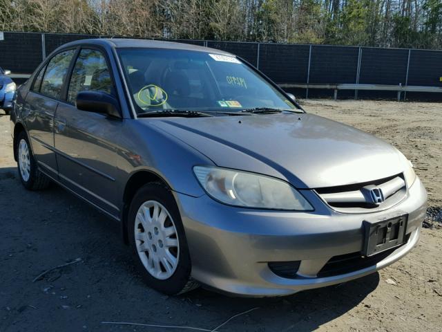 2HGES155X4H539948 - 2004 HONDA CIVIC LX GRAY photo 1