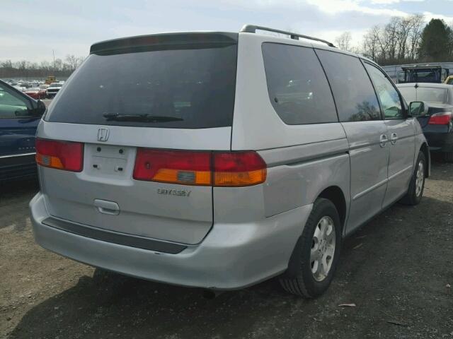 2HKRL18042H559873 - 2002 HONDA ODYSSEY EX SILVER photo 4