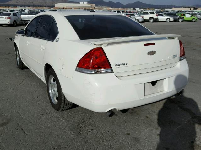 2G1WD58C769159762 - 2006 CHEVROLET IMPALA SUP WHITE photo 3