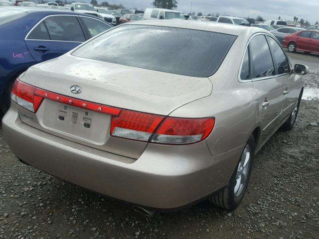 KMHFC46F57A181469 - 2007 HYUNDAI AZERA SE GOLD photo 4