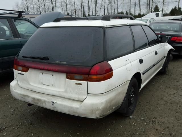 4S3BK4254X7300810 - 1999 SUBARU LEGACY BRI WHITE photo 4