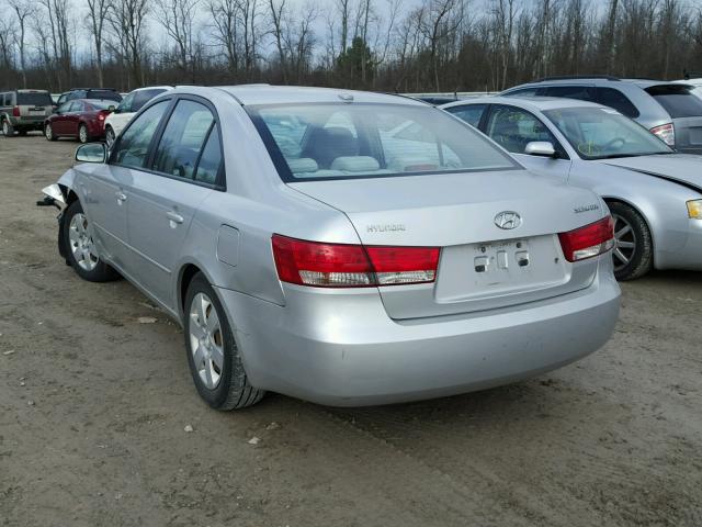 5NPET46C38H360044 - 2008 HYUNDAI SONATA GLS SILVER photo 3