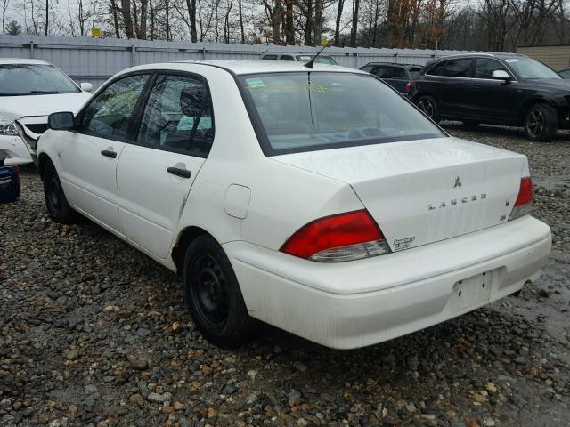 JA3AJ26E92U010763 - 2002 MITSUBISHI LANCER ES WHITE photo 3