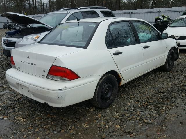 JA3AJ26E92U010763 - 2002 MITSUBISHI LANCER ES WHITE photo 4