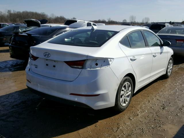 5NPD74LF7HH104228 - 2017 HYUNDAI ELANTRA SE WHITE photo 4