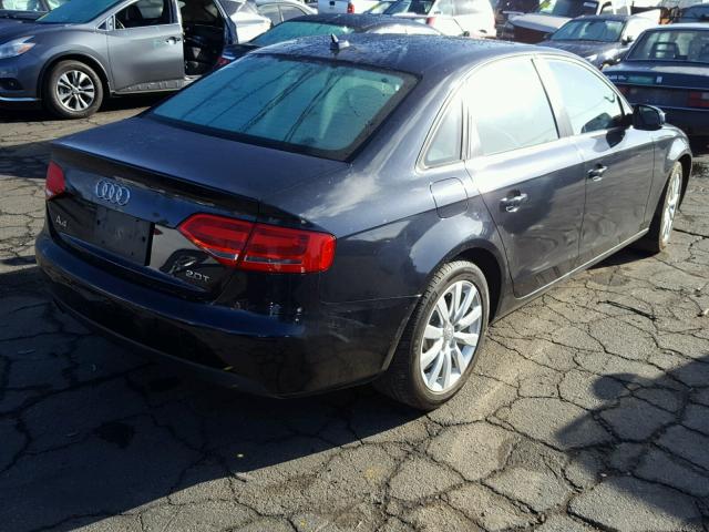 WAUAFAFL6CN001586 - 2012 AUDI A4 PREMIUM BLUE photo 4