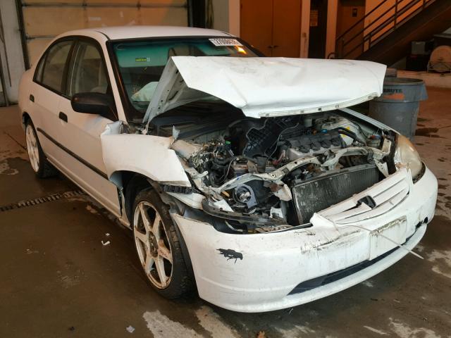 2HGES16231H563430 - 2001 HONDA CIVIC DX WHITE photo 1