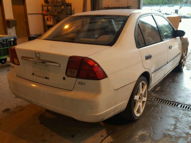 2HGES16231H563430 - 2001 HONDA CIVIC DX WHITE photo 4