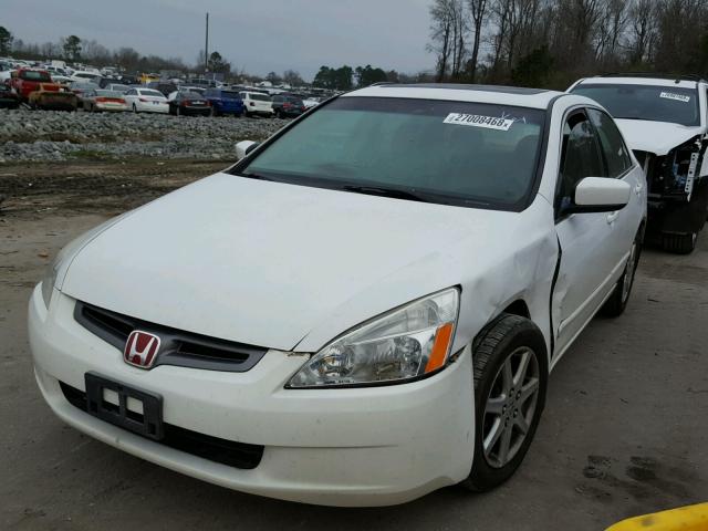 1HGCM66504A008740 - 2004 HONDA ACCORD EX WHITE photo 2