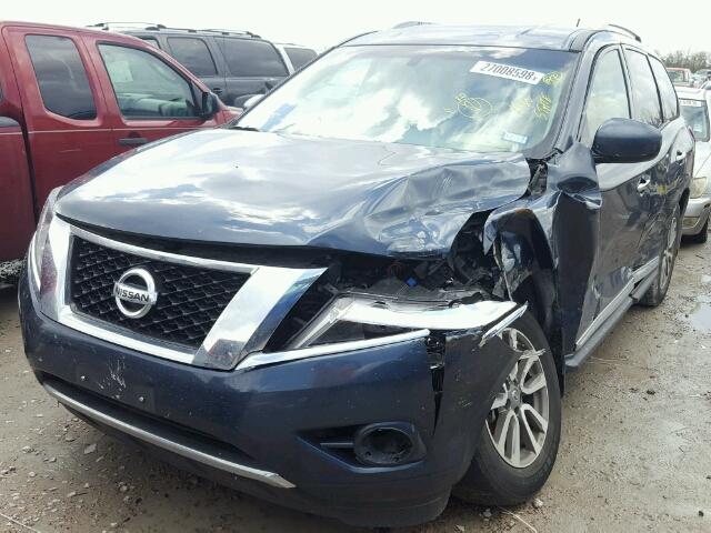 5N1AR2MN6FC641507 - 2015 NISSAN PATHFINDER BLUE photo 2