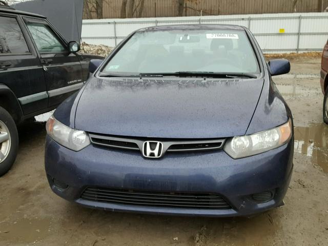 2HGFG12657H564540 - 2007 HONDA CIVIC LX BLUE photo 9