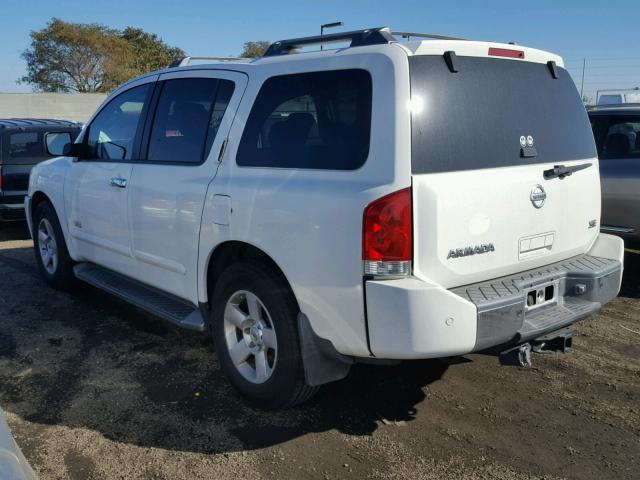 5N1AA08A95N739694 - 2005 NISSAN ARMADA SE WHITE photo 3