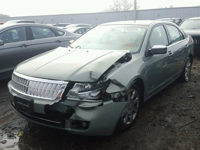 3LNHM26T38R639713 - 2008 LINCOLN MKZ GREEN photo 2