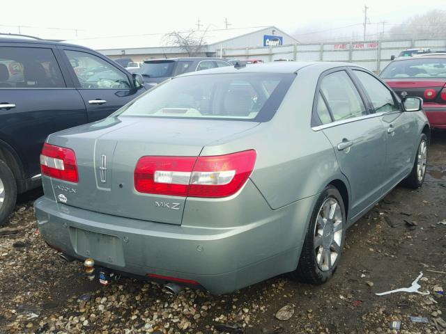 3LNHM26T38R639713 - 2008 LINCOLN MKZ GREEN photo 4