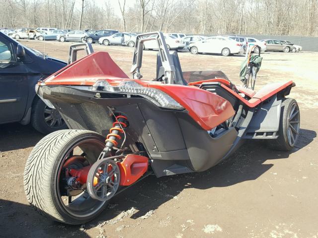 57XAAPFA4G7114795 - 2016 POLARIS SLINGSHOT RED photo 4