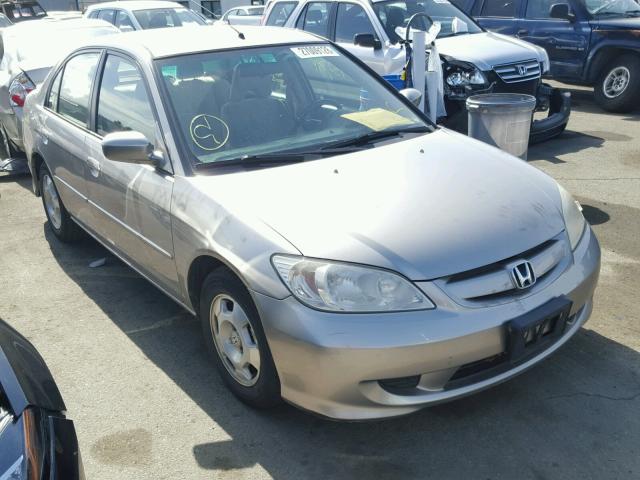 JHMES96644S020681 - 2004 HONDA CIVIC HYBR GOLD photo 1